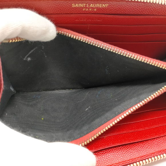 Saint Laurent Long Wallet Red Leather #76906S20 - Picture 6 of 9